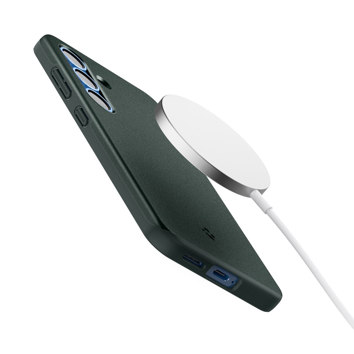 Spigen Thin Fit MagSafe, abyss green - Samsung Galaxy S25 (10)