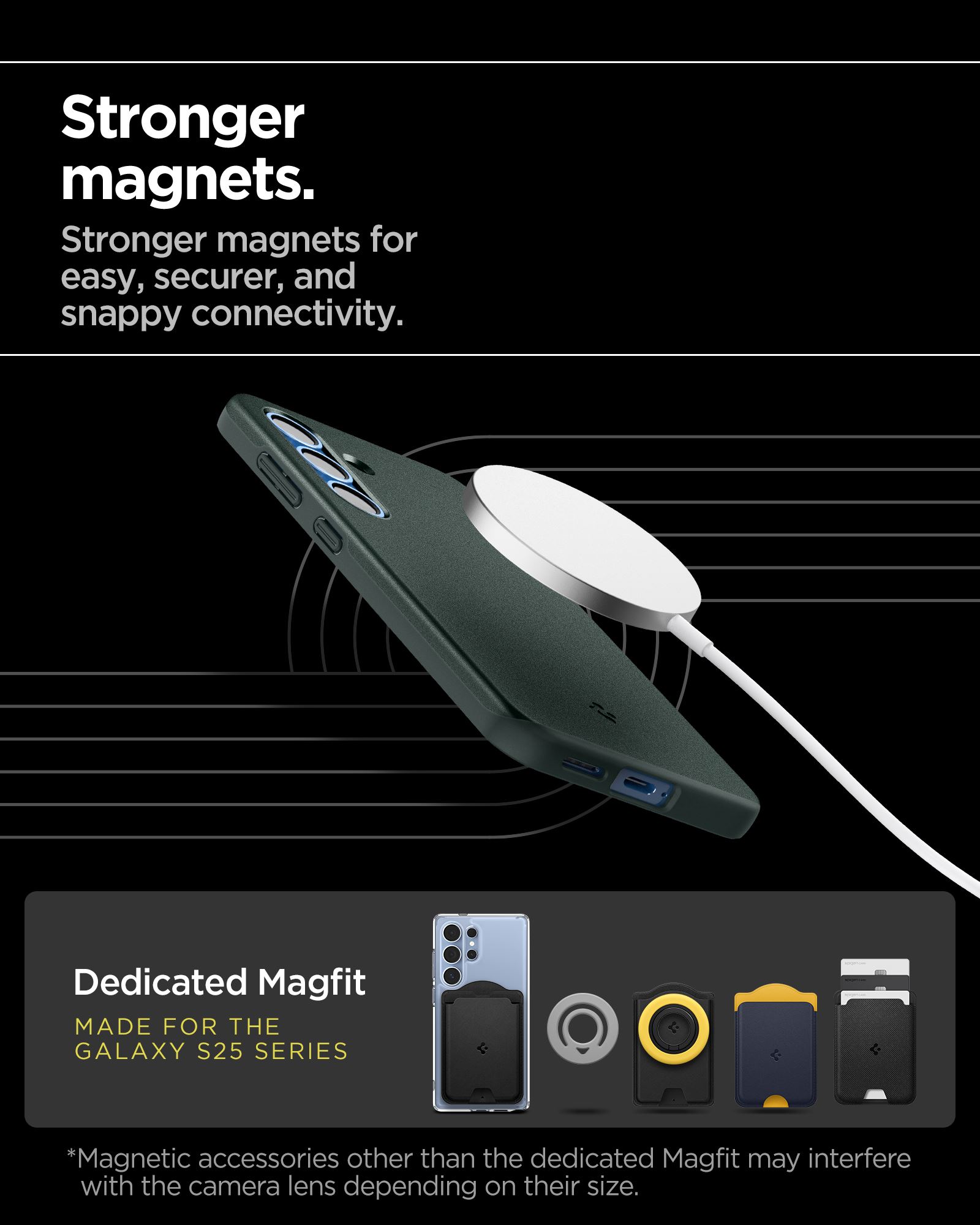 Spigen Thin Fit MagSafe, abyss green - Samsung Galaxy S25 (18)