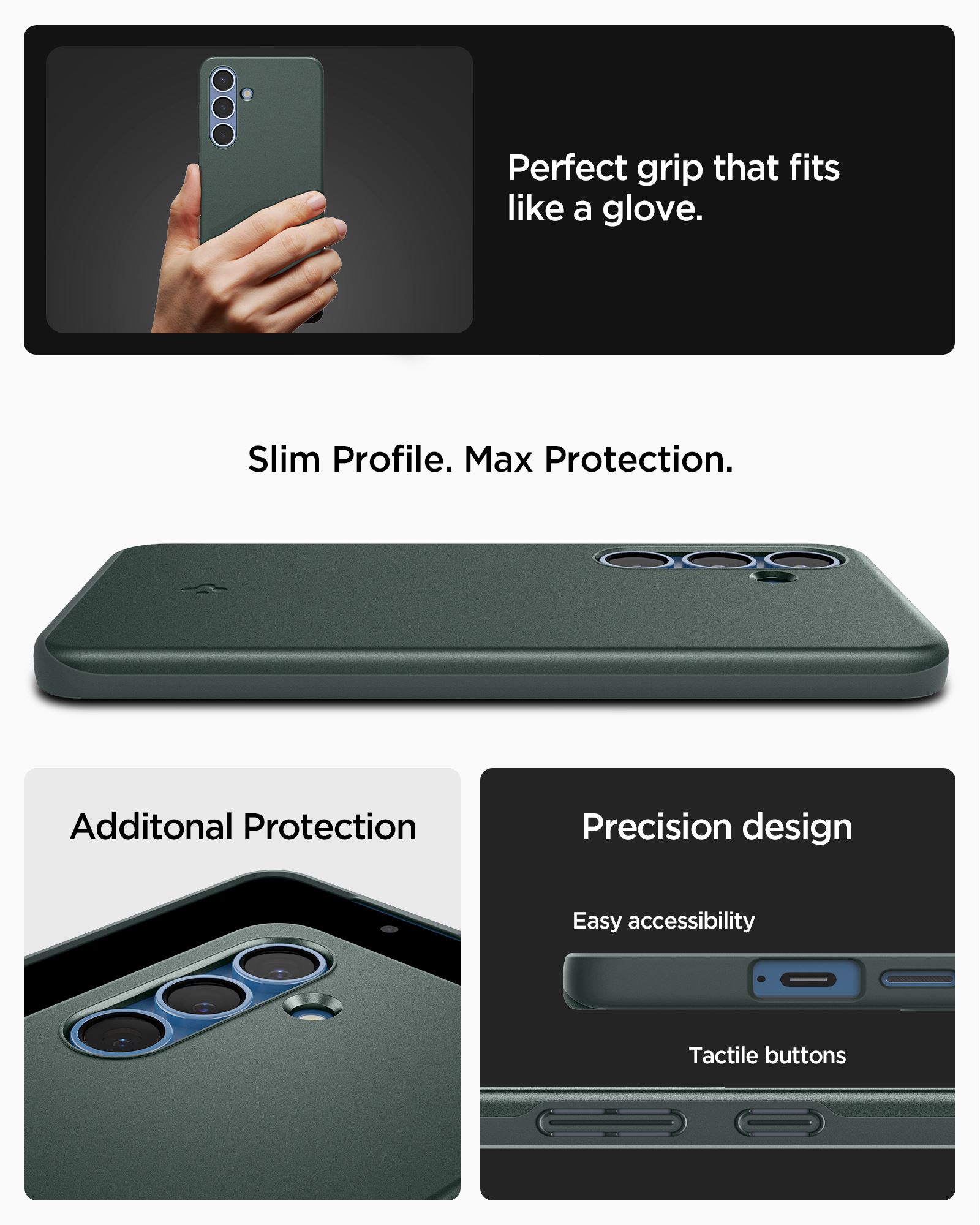 Spigen Thin Fit MagSafe, abyss green - Samsung Galaxy S25 (19)