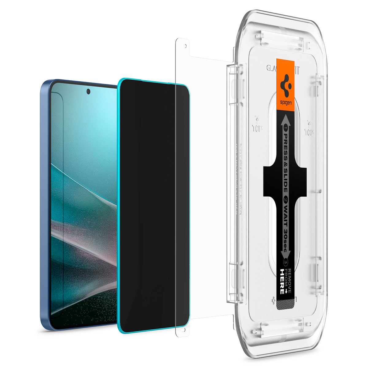 Spigen Glass tR EZ Fit HD (Privacy) 2 Pack - Samsung Galaxy S25/S24 (13)