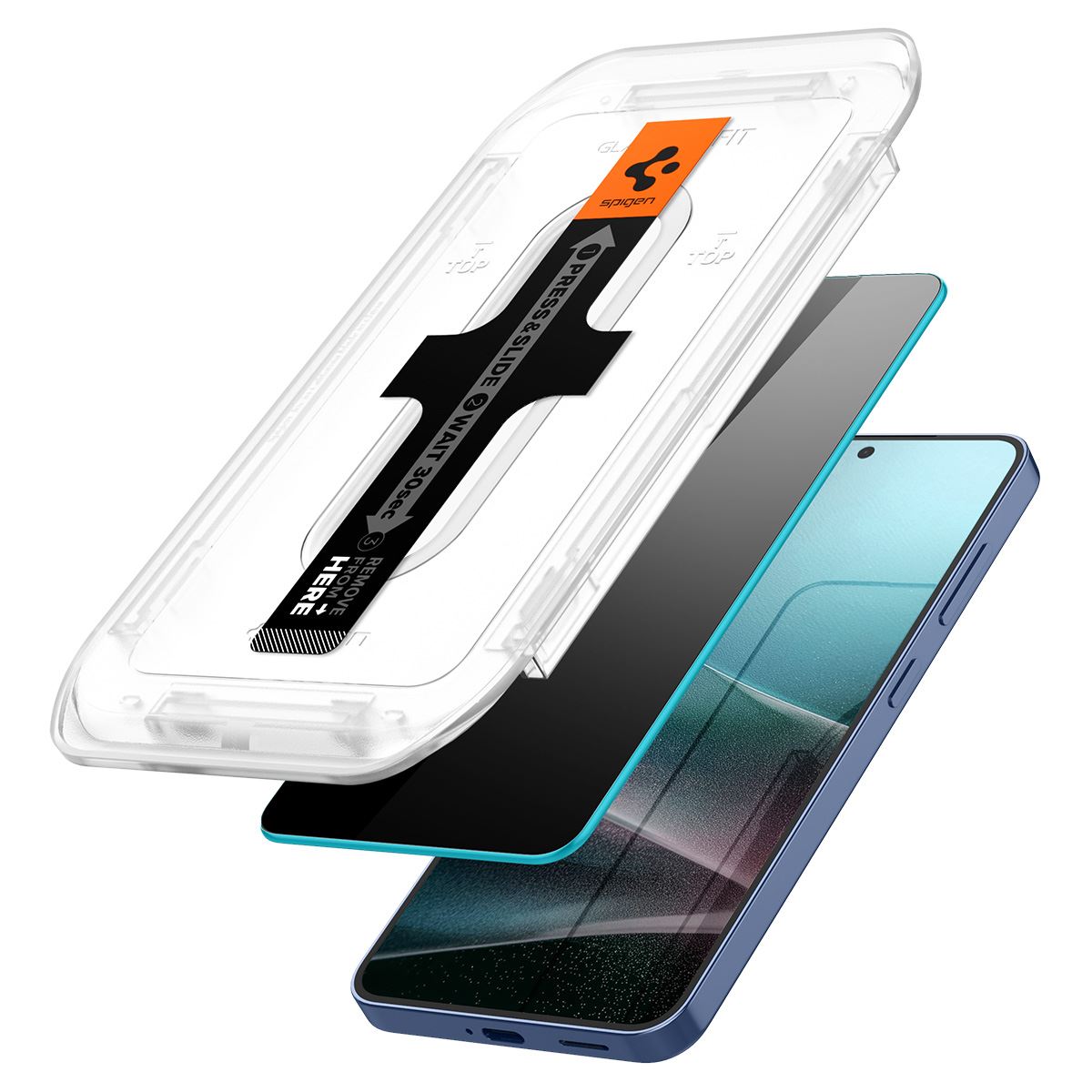 Spigen Glass tR EZ Fit HD (Privacy) 2 Pack - Samsung Galaxy S25/S24 (2)