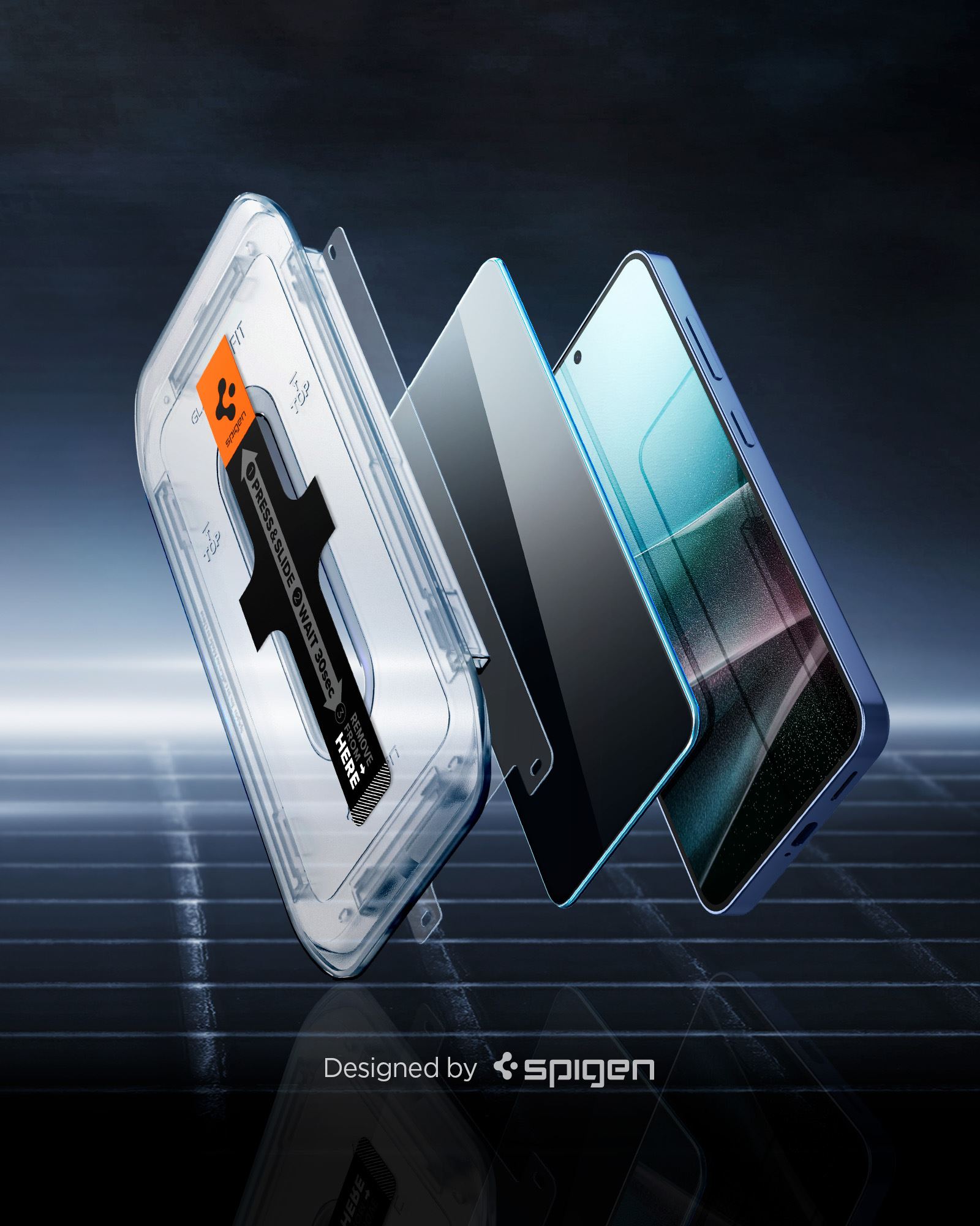 Spigen Glass tR EZ Fit HD (Privacy) 2 Pack - Samsung Galaxy S25/S24 (8)