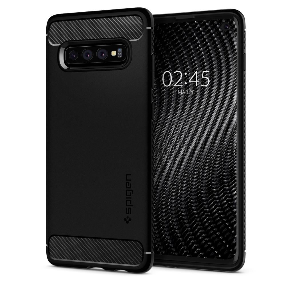 Spigen Rugged Armor, black - Galaxy S10 (1)