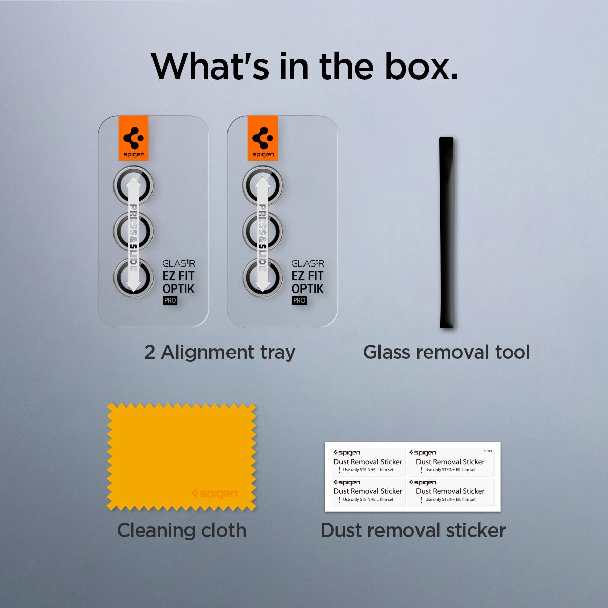Spigen Glass tR EZ Fit Optik Pro 2 Pack, marble gray - Samsung Galaxy S24+ (12)