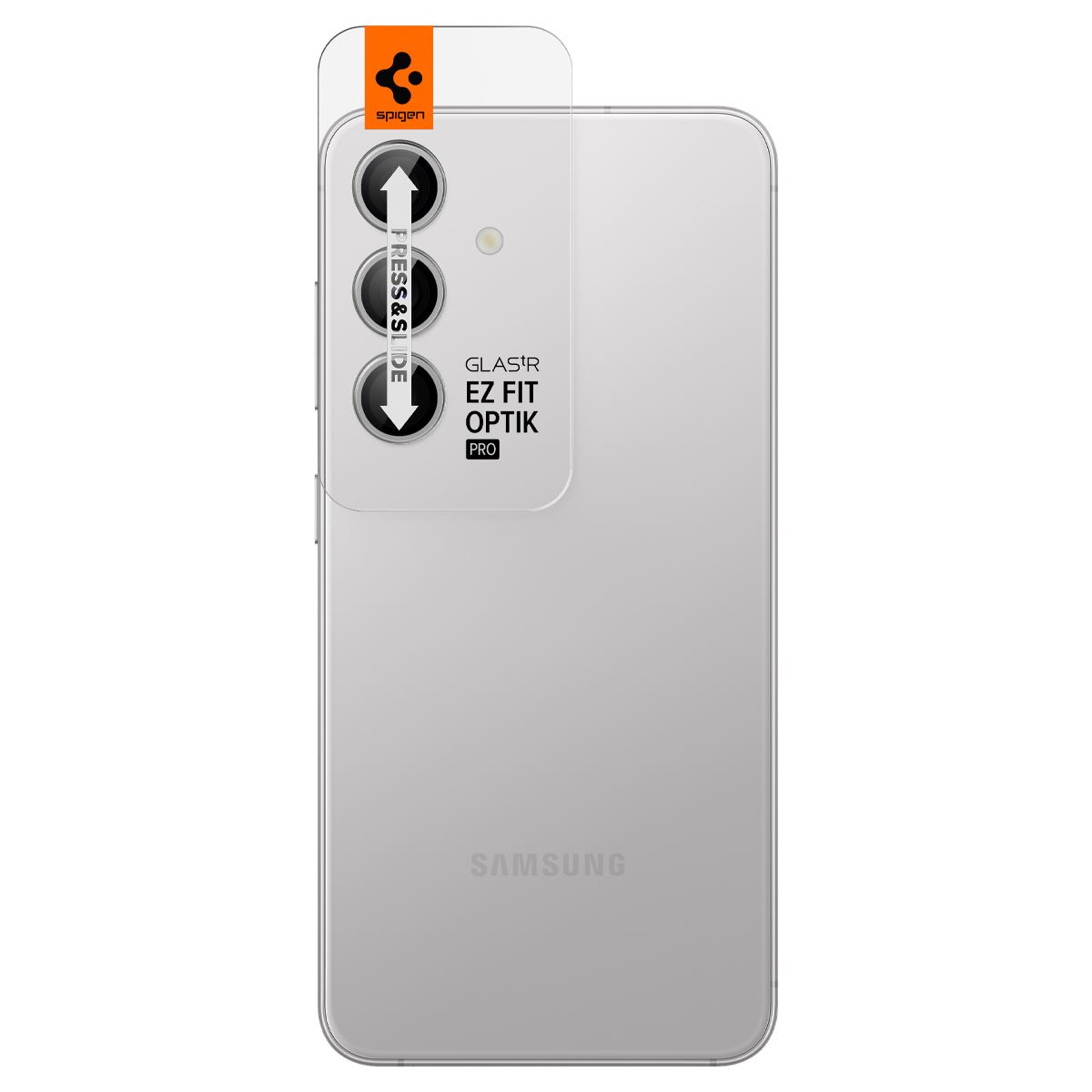 Spigen Glass tR EZ Fit Optik Pro 2 Pack, marble gray - Samsung Galaxy S24+ (3)