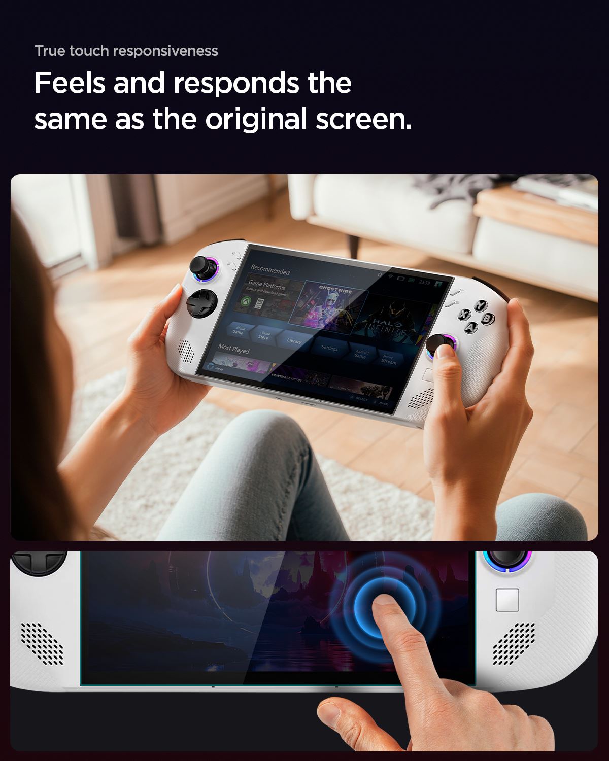 Spigen Glass tR Slim 2 Pack - Lenovo Legion Go S (10)