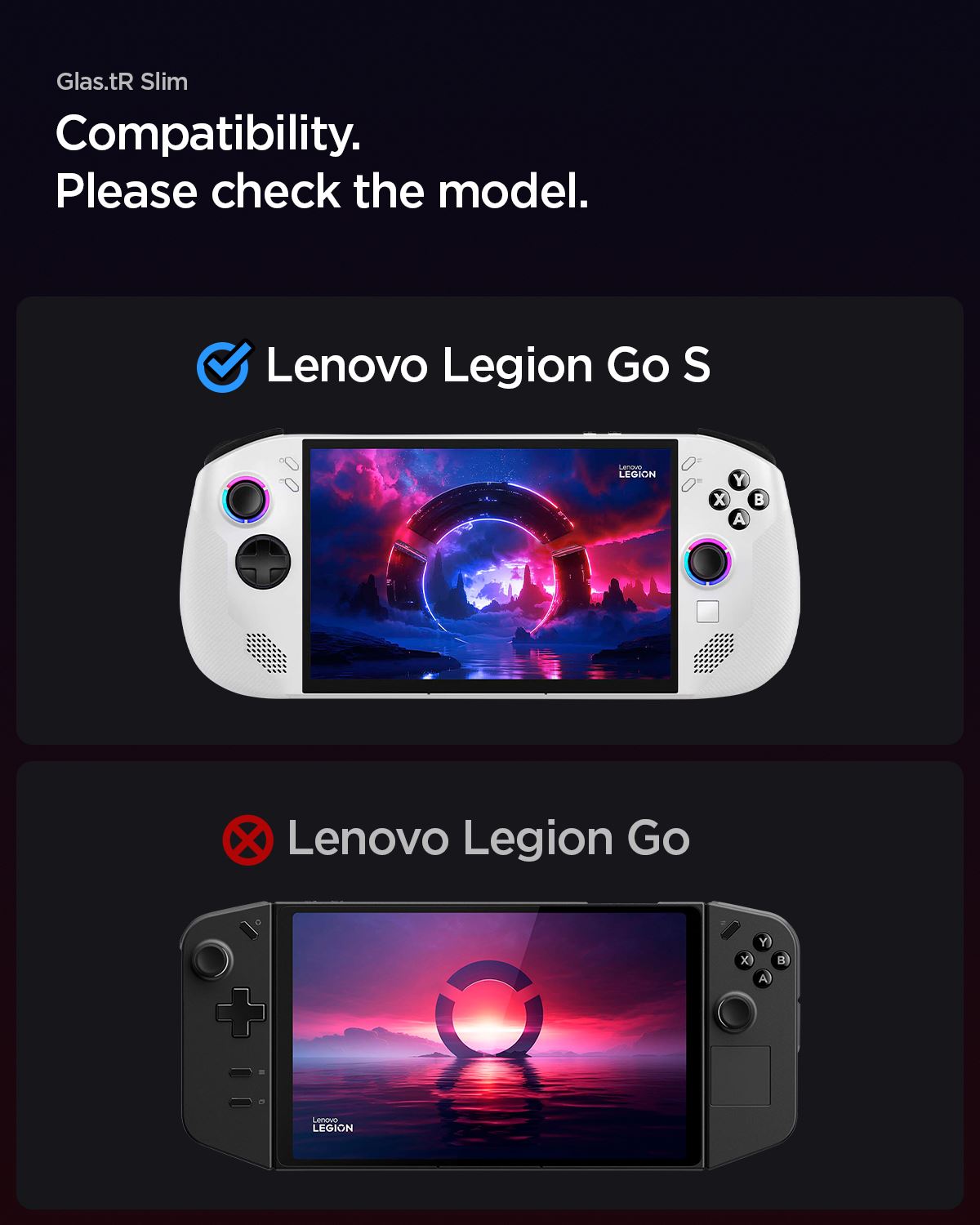 Spigen Glass tR Slim 2 Pack - Lenovo Legion Go S (6)