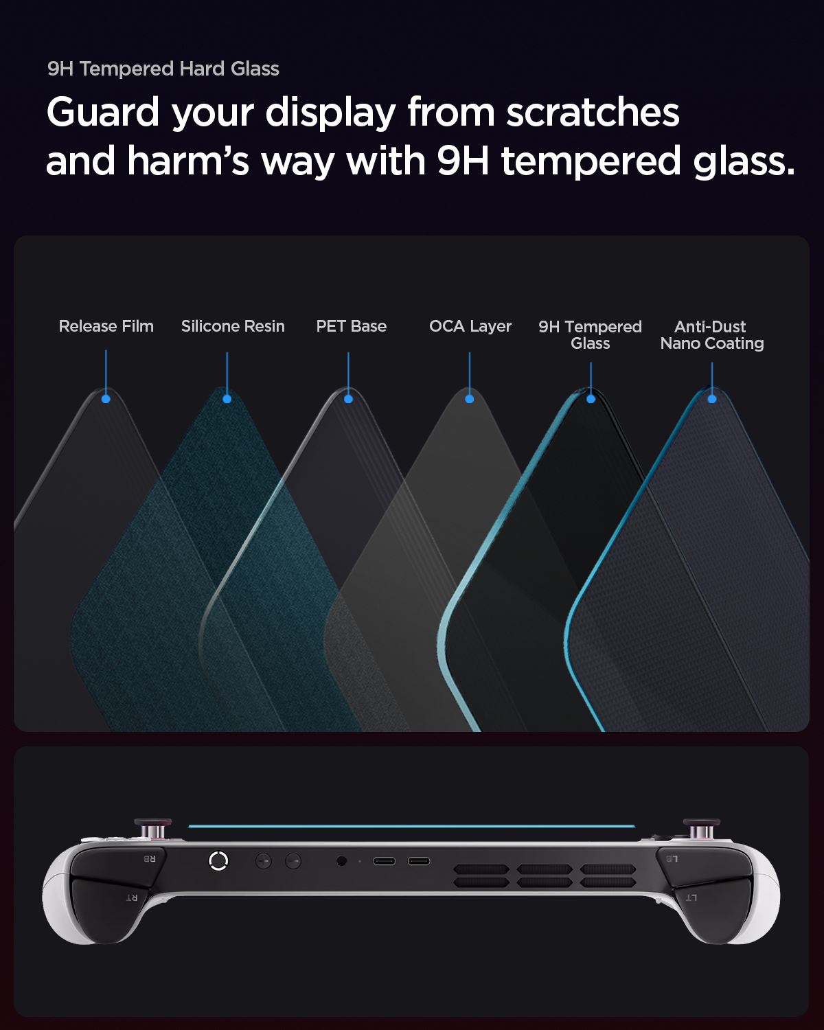 Spigen Glass tR Slim 2 Pack - Lenovo Legion Go S (8)