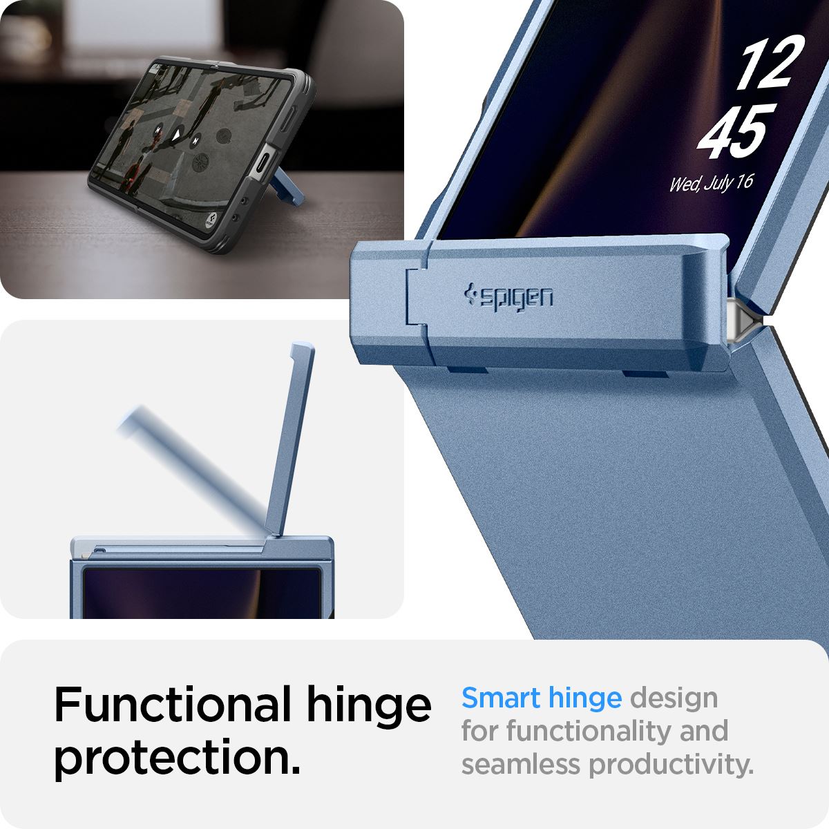 Spigen Tough Armor Pro MagSafe, sierra blue - Samsung Galaxy Z Flip7 (22)