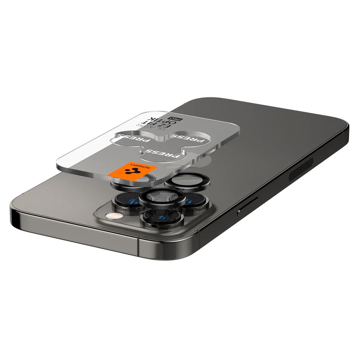 Spigen Glass tR EZ Fit Optik Pro 2 Pack, black - iPhone 16/15/14 Pro / 16/15/14 Pro Max (5)