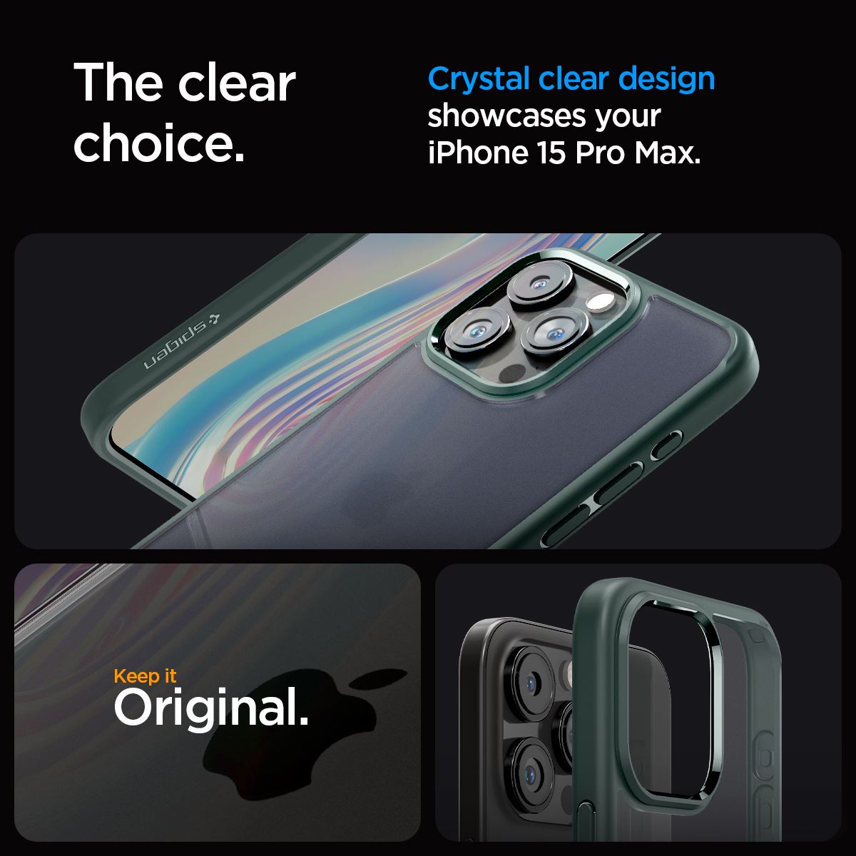 Spigen Ultra Hybrid, frost green - iPhone 15 Pro Max (11)