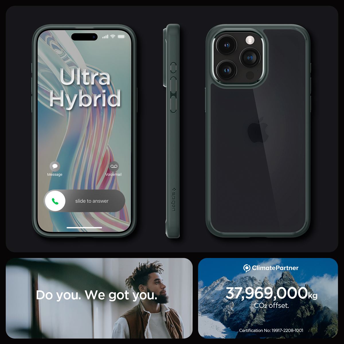 Spigen Ultra Hybrid, frost green - iPhone 15 Pro Max (15)