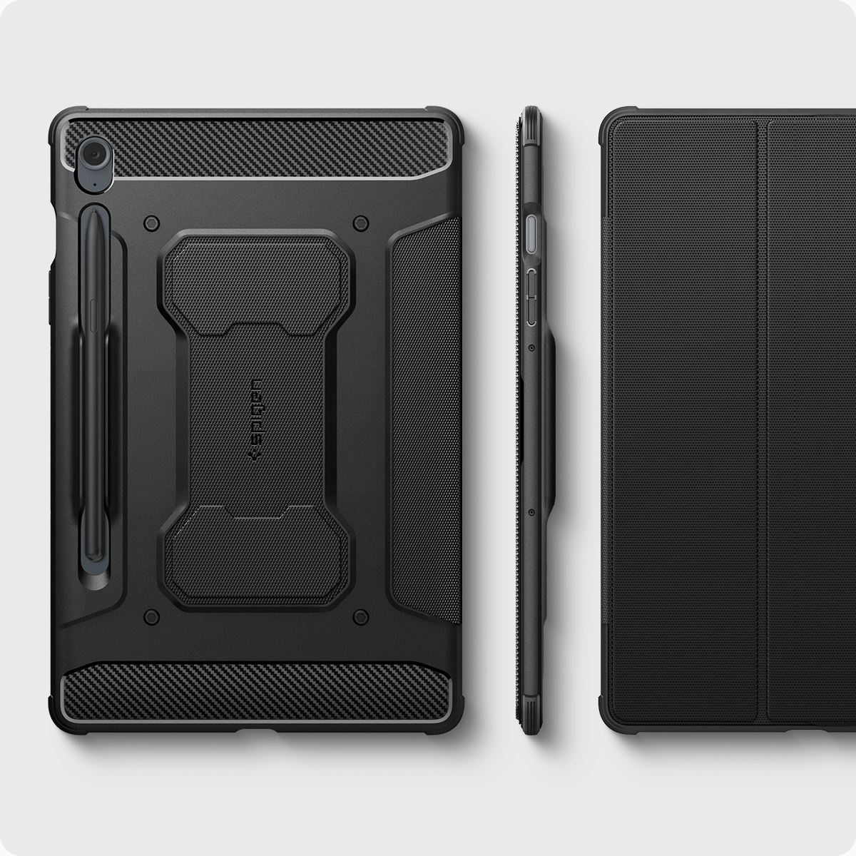 Spigen Rugged Armor Pro, black - Samsung Galaxy Tab S9 FE 2023 (4)