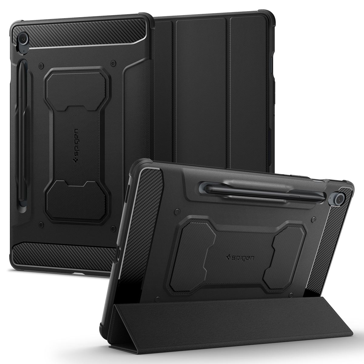 Spigen Rugged Armor Pro, black - Samsung Galaxy Tab S9 FE 2023