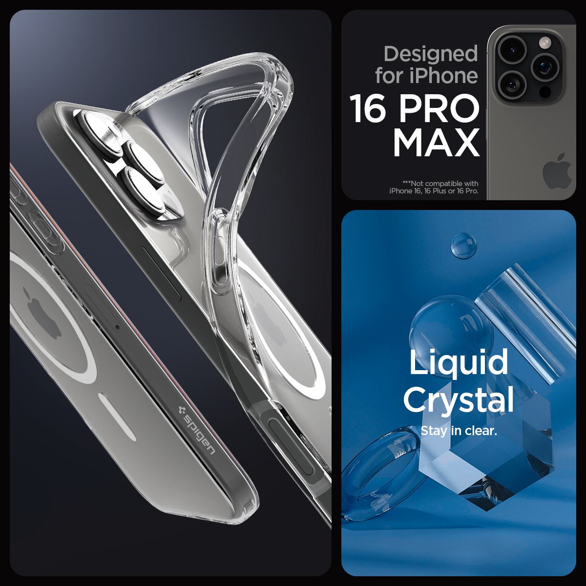 Spigen Liquid Crystal MagSafe, crystal clear - iPhone 16 Pro Max (8)