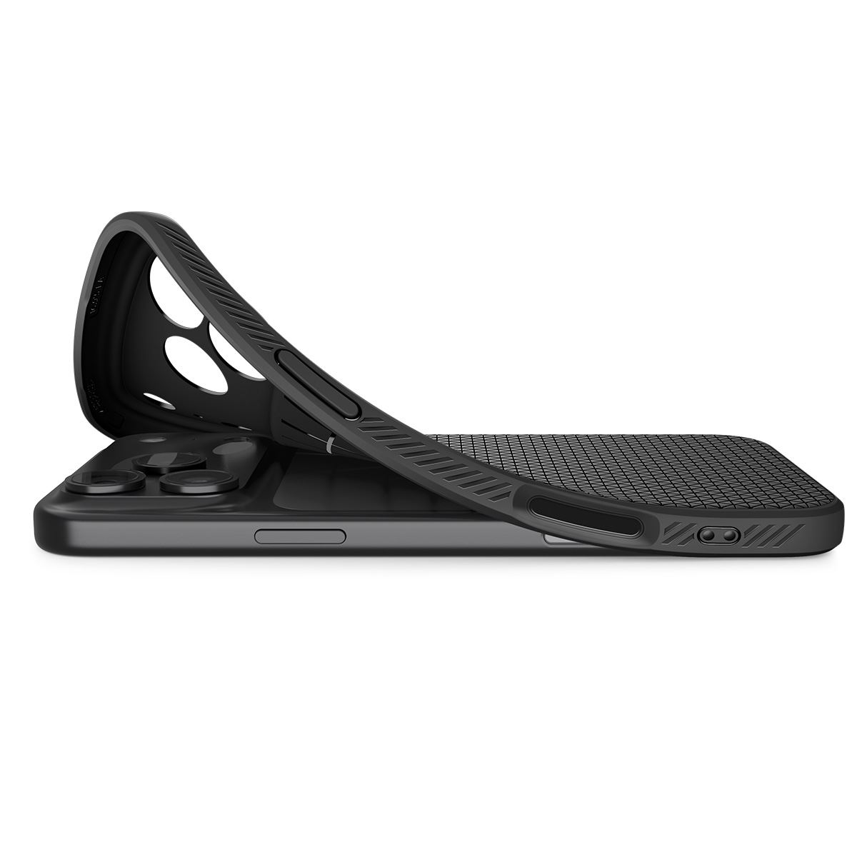 Spigen Liquid Air, matte black - iPhone 17 Pro (8)