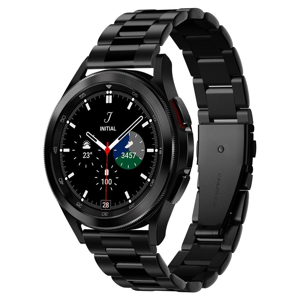 Spigen Modern Fit 20mm, black - Samsung Galaxy Watch 4/Watch Classic 4/Watch 3 41mm/Watch Active 1/2 (1)