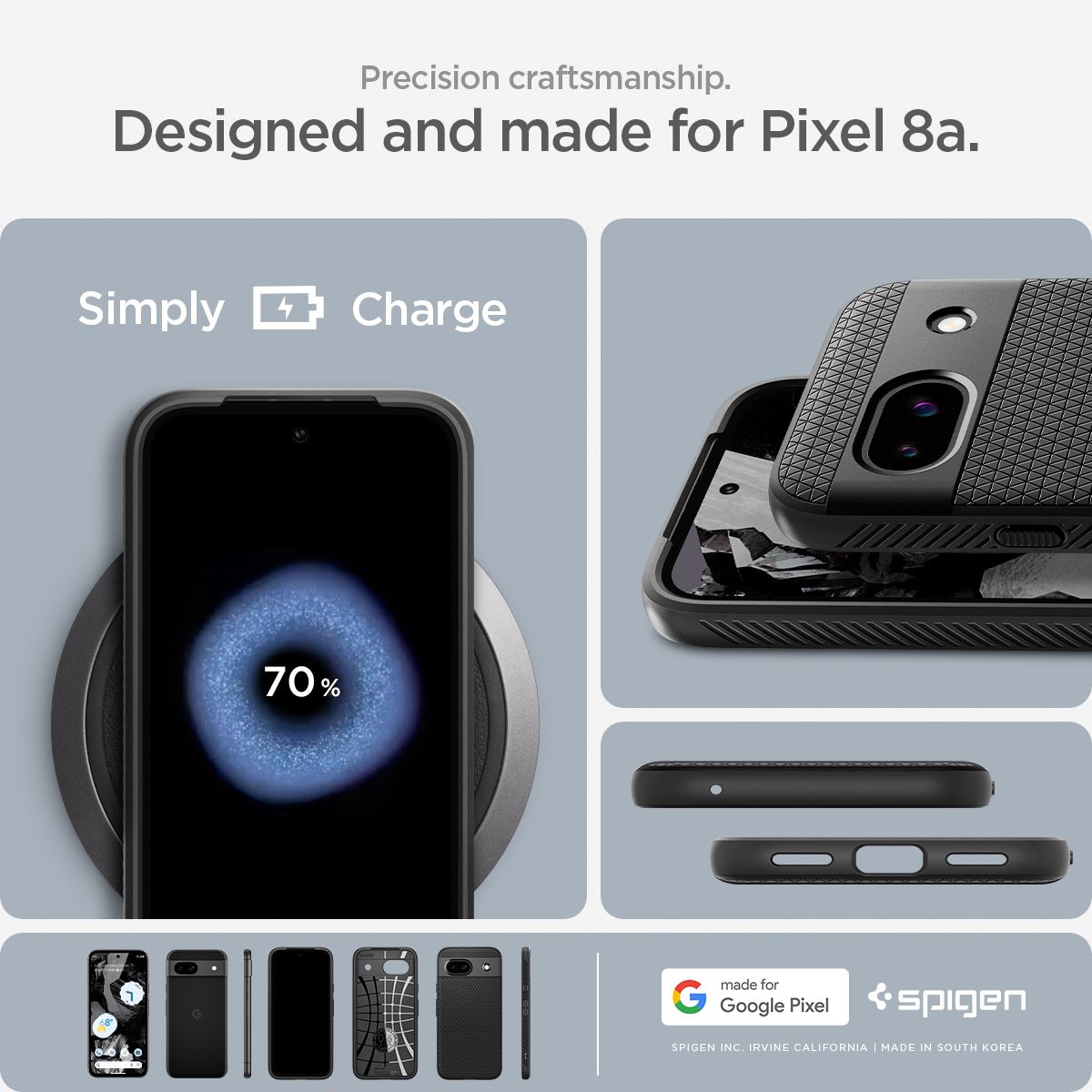 Spigen Rugged Armor, matte black - Google Pixel 8a (19)