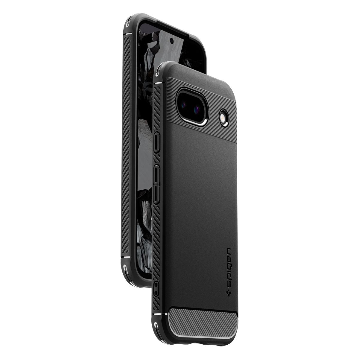 Spigen Rugged Armor, matte black - Google Pixel 8a (7)