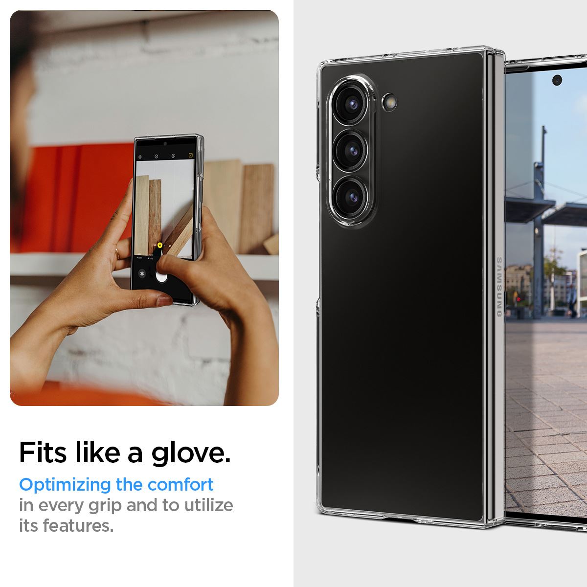 Spigen Air Skin, crystal clear - Samsung Galaxy Z Fold6 (12)