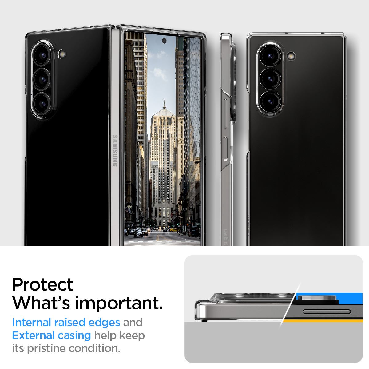 Spigen Air Skin, crystal clear - Samsung Galaxy Z Fold6 (13)