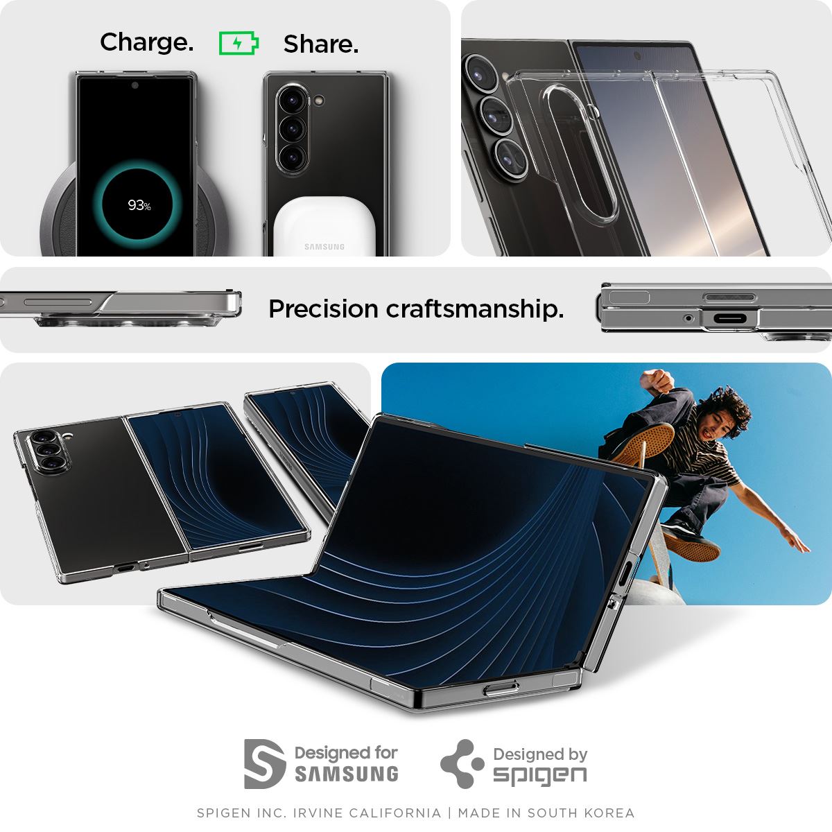 Spigen Air Skin, crystal clear - Samsung Galaxy Z Fold6 (14)