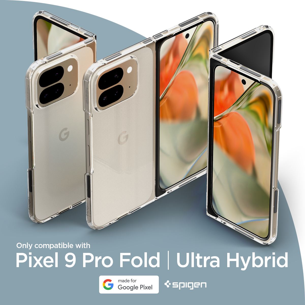 Spigen Ultra Hybrid, crystal clear - Google Pixel 9 Pro Fold (18)