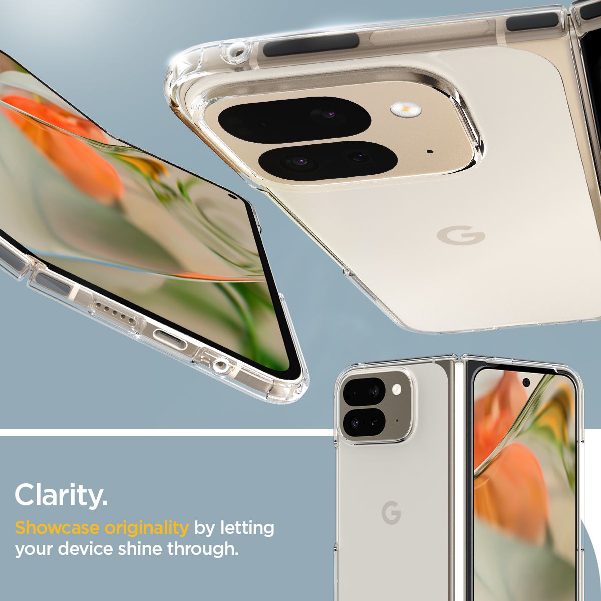 Spigen Ultra Hybrid, crystal clear - Google Pixel 9 Pro Fold (19)