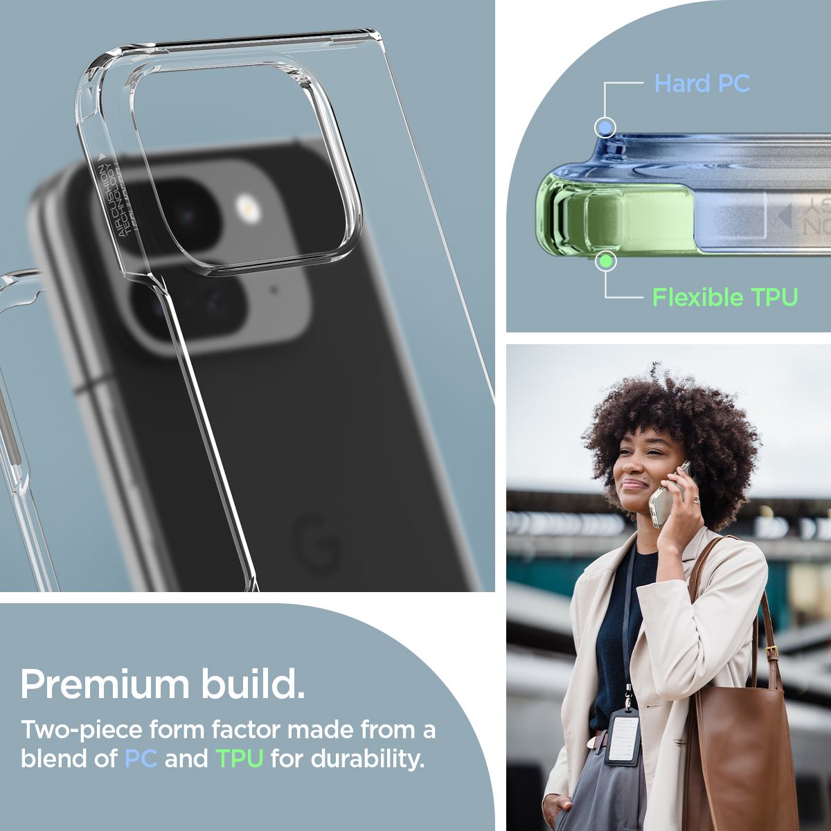 Spigen Ultra Hybrid, crystal clear - Google Pixel 9 Pro Fold (20)