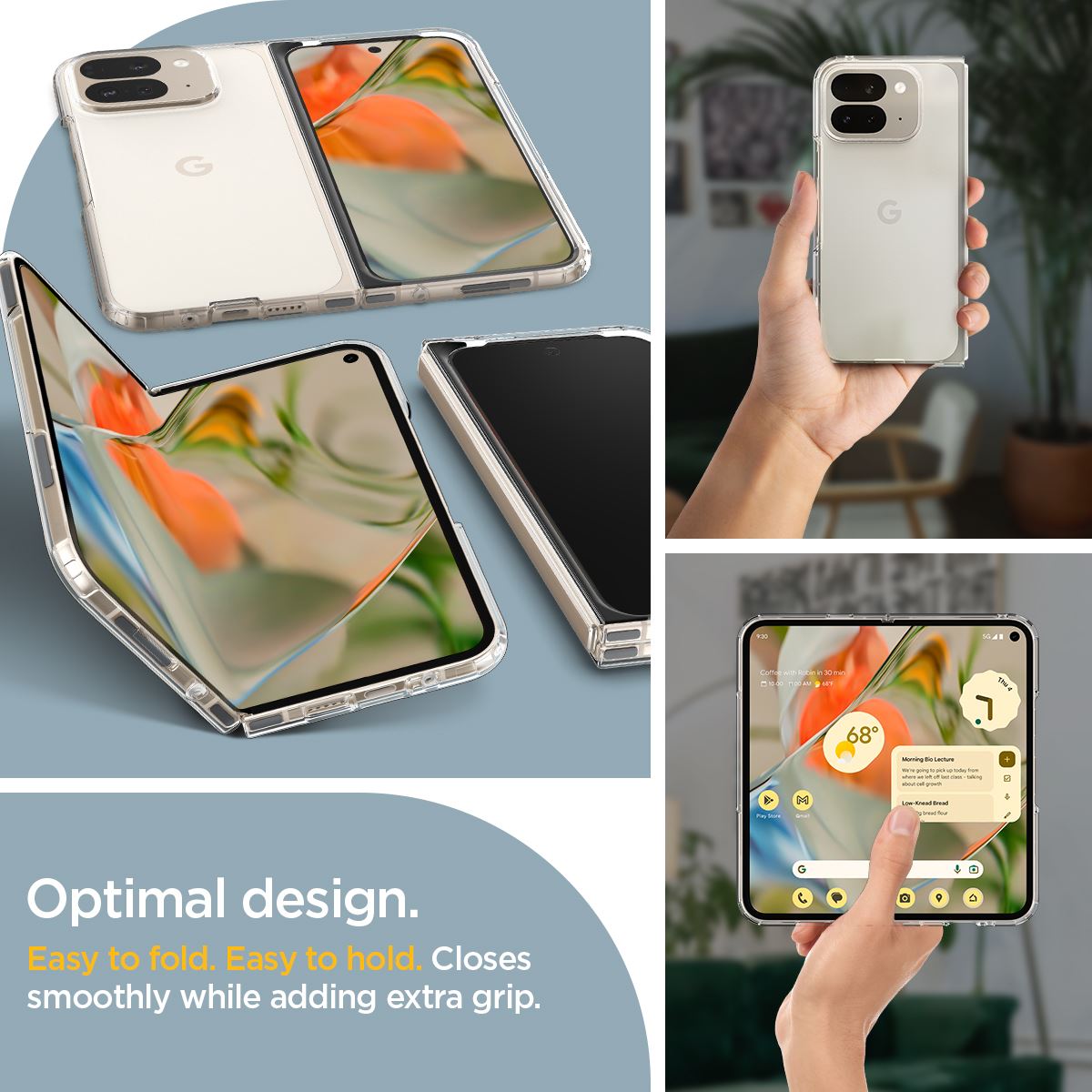 Spigen Ultra Hybrid, crystal clear - Google Pixel 9 Pro Fold (21)