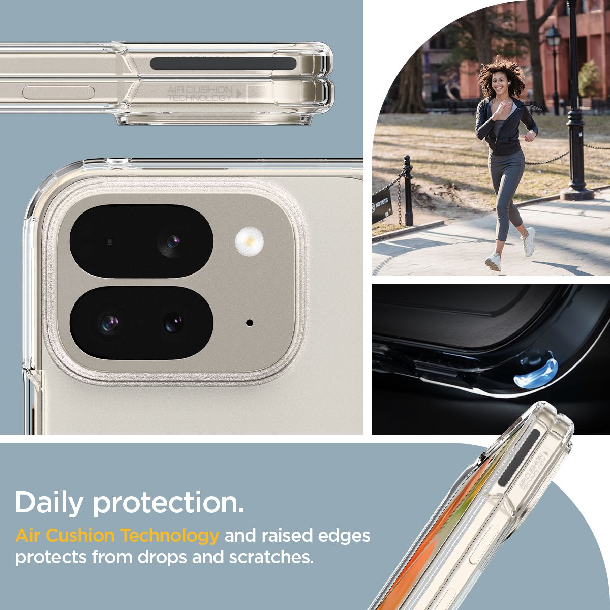 Spigen Ultra Hybrid, crystal clear - Google Pixel 9 Pro Fold (22)