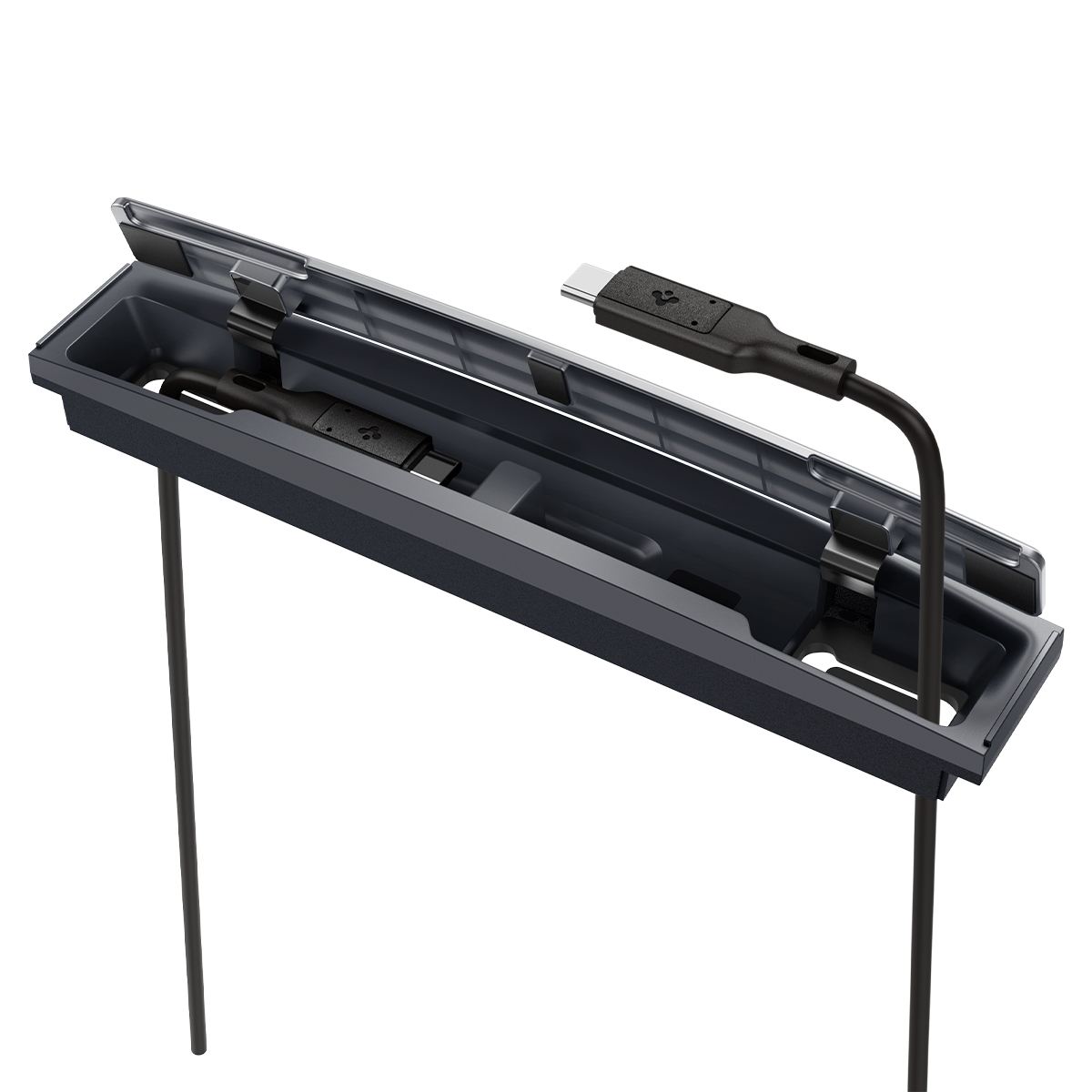 Spigen Tesla Cable Organizer Station, black - Tesla Model Y/3 