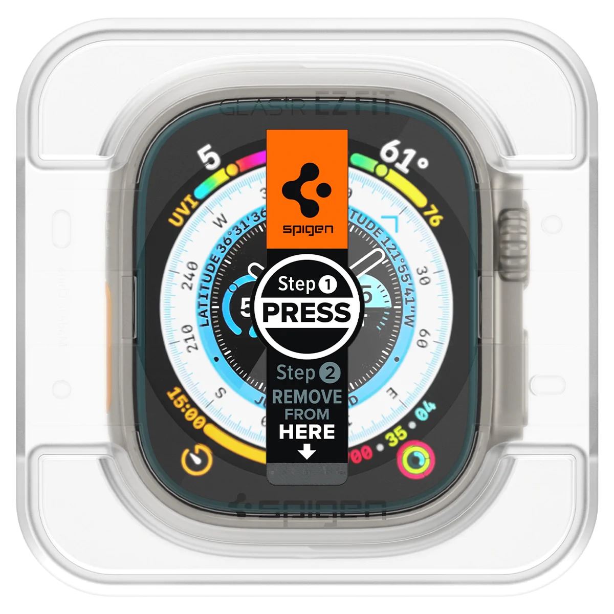 Spigen Glass tR EZ Fit 2 Pack - Apple Watch Ultra 3/2/1 (5)