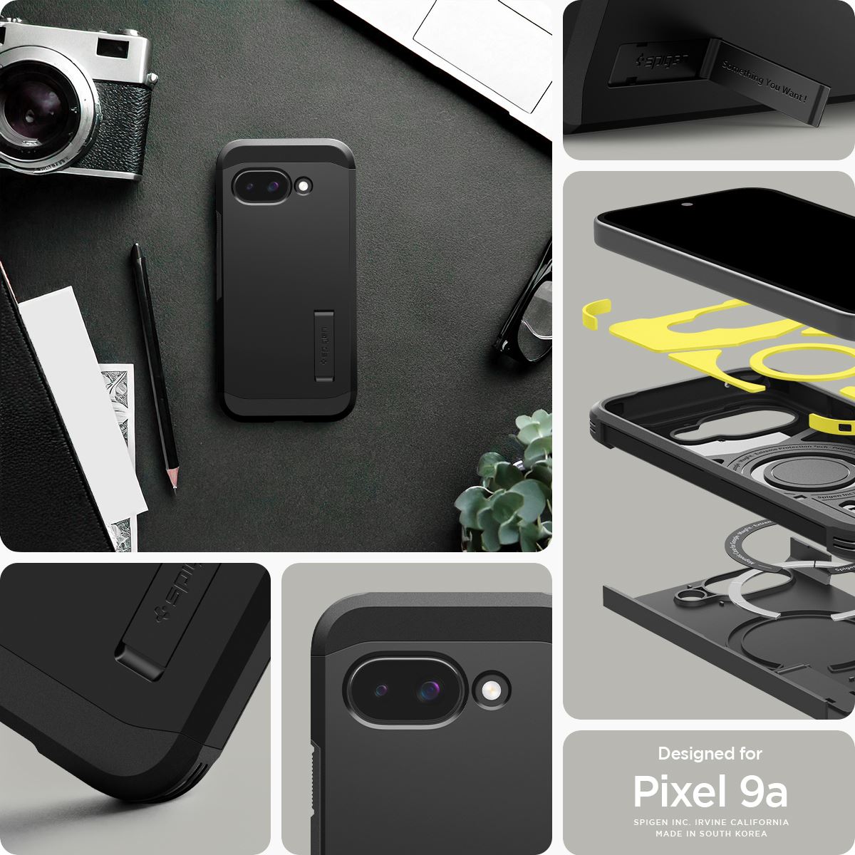 Spigen Tough Armor MagSafe, black - Google Pixel 9a (11)