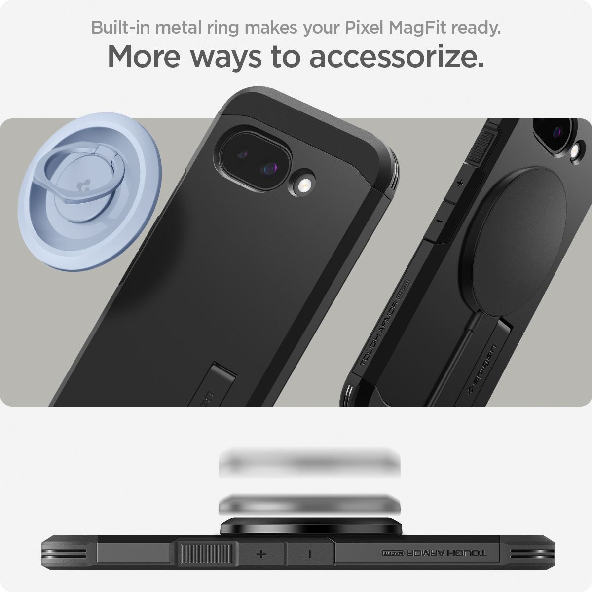 Spigen Tough Armor MagSafe, black - Google Pixel 9a (14)