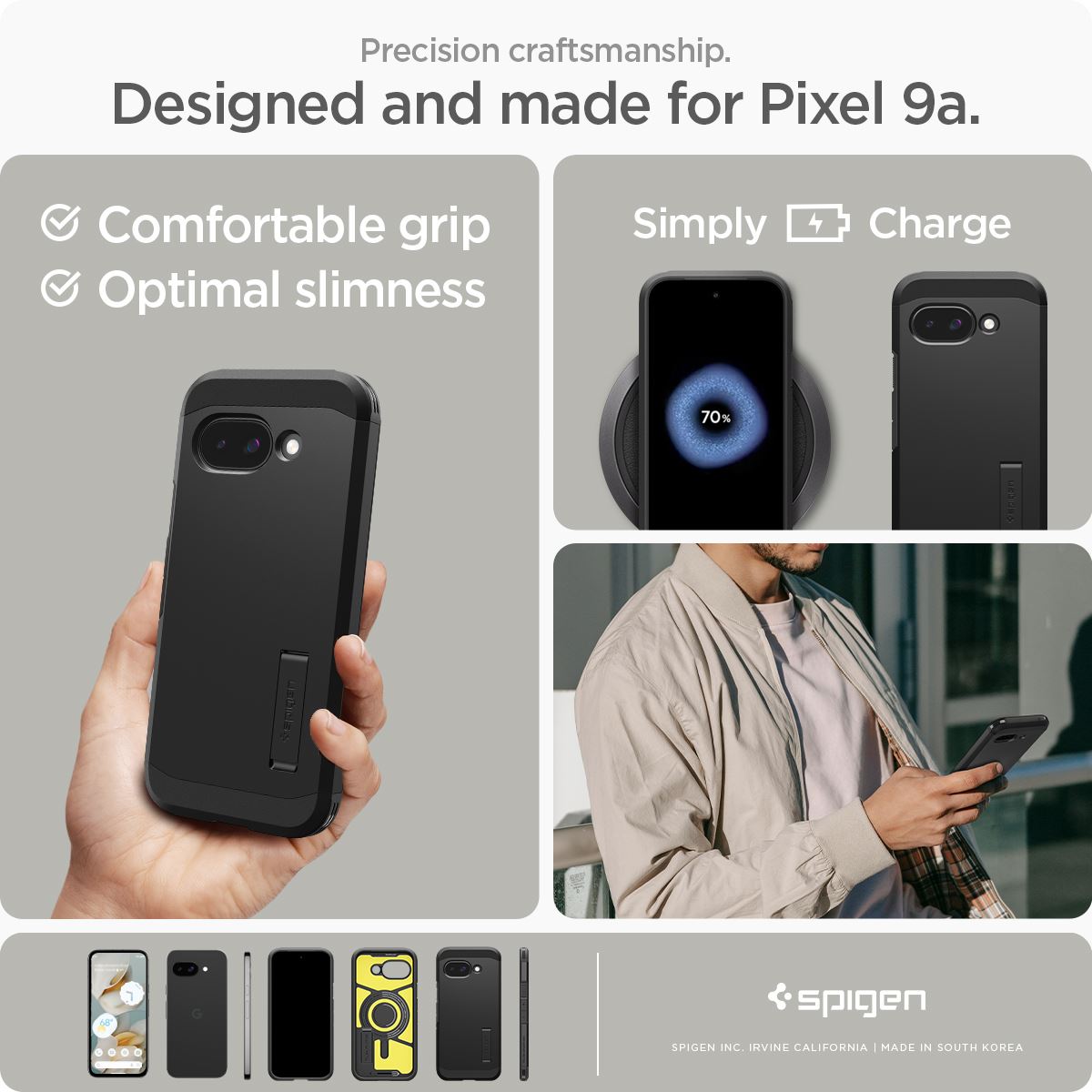 Spigen Tough Armor MagSafe, black - Google Pixel 9a (16)