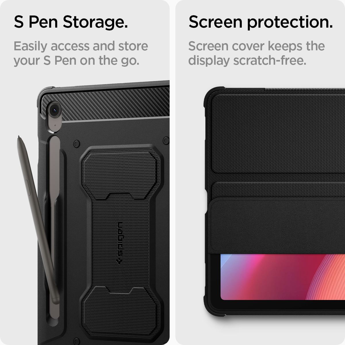Spigen Rugged Armor Pro, black - Samsung Galaxy Tab S10 FE+ (16)