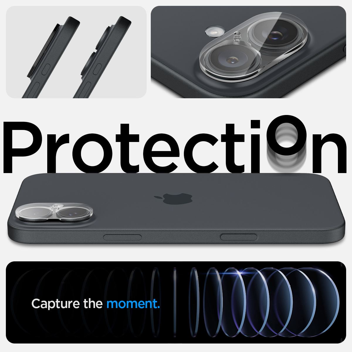 Spigen Glass tR Optik 2 Pack, crystal clear - iPhone 16/16 Plus (10)