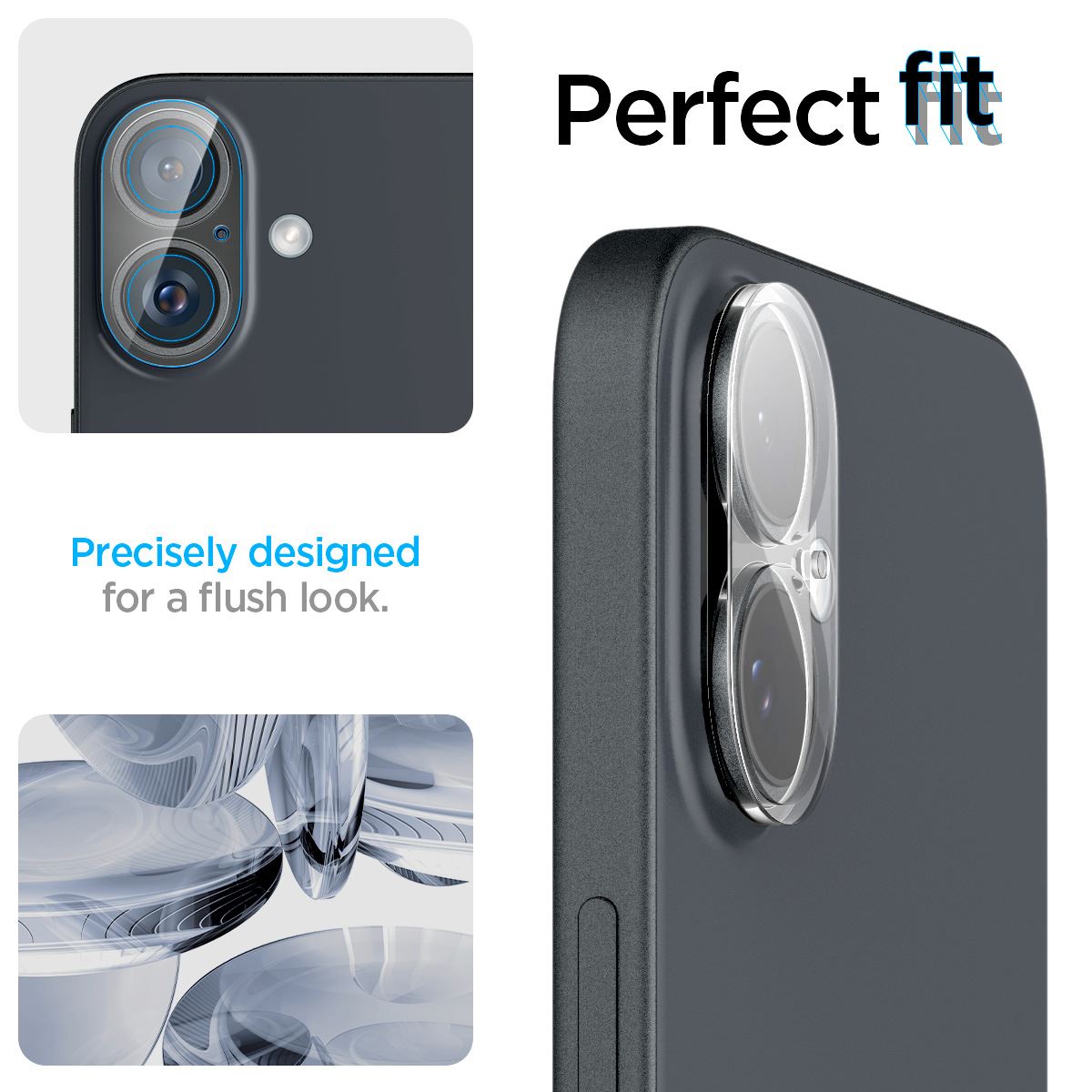 Spigen Glass tR Optik 2 Pack, crystal clear - iPhone 16/16 Plus (11)