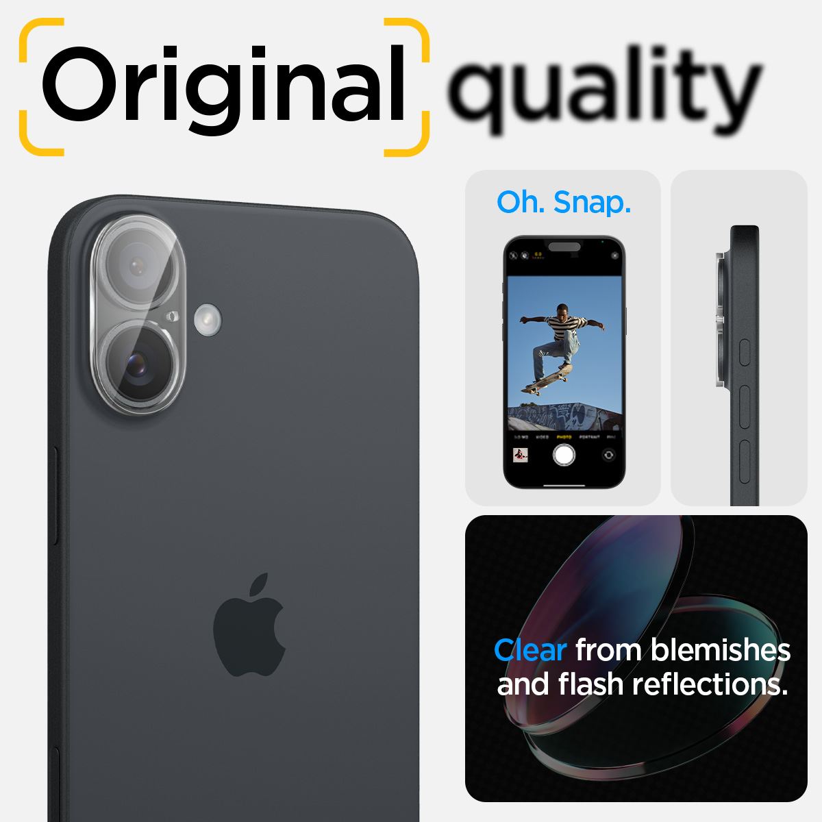 Spigen Glass tR Optik 2 Pack, crystal clear - iPhone 16/16 Plus (12)