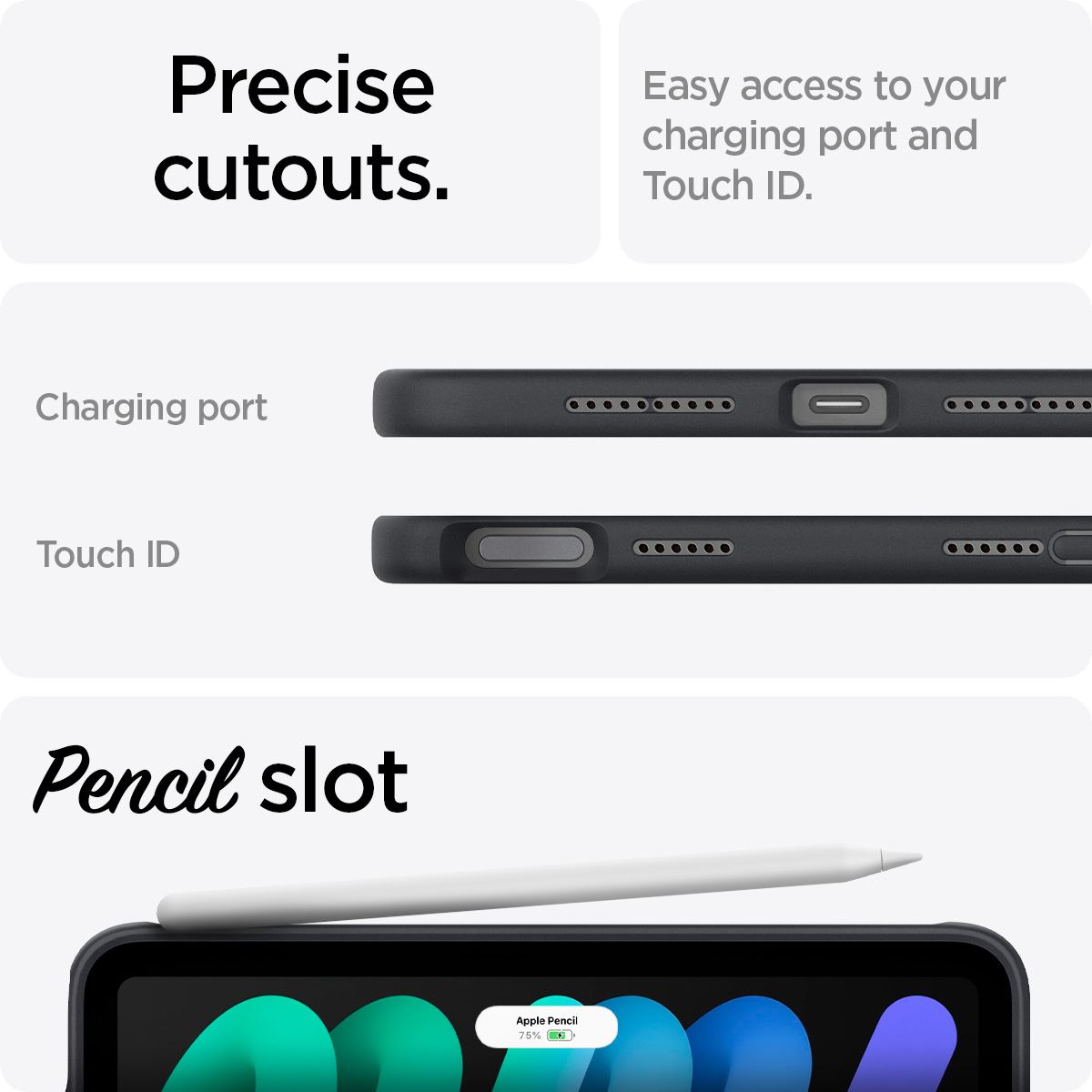 Spigen Nano Pop, black sesame - iPad mini 2024/6 (15)