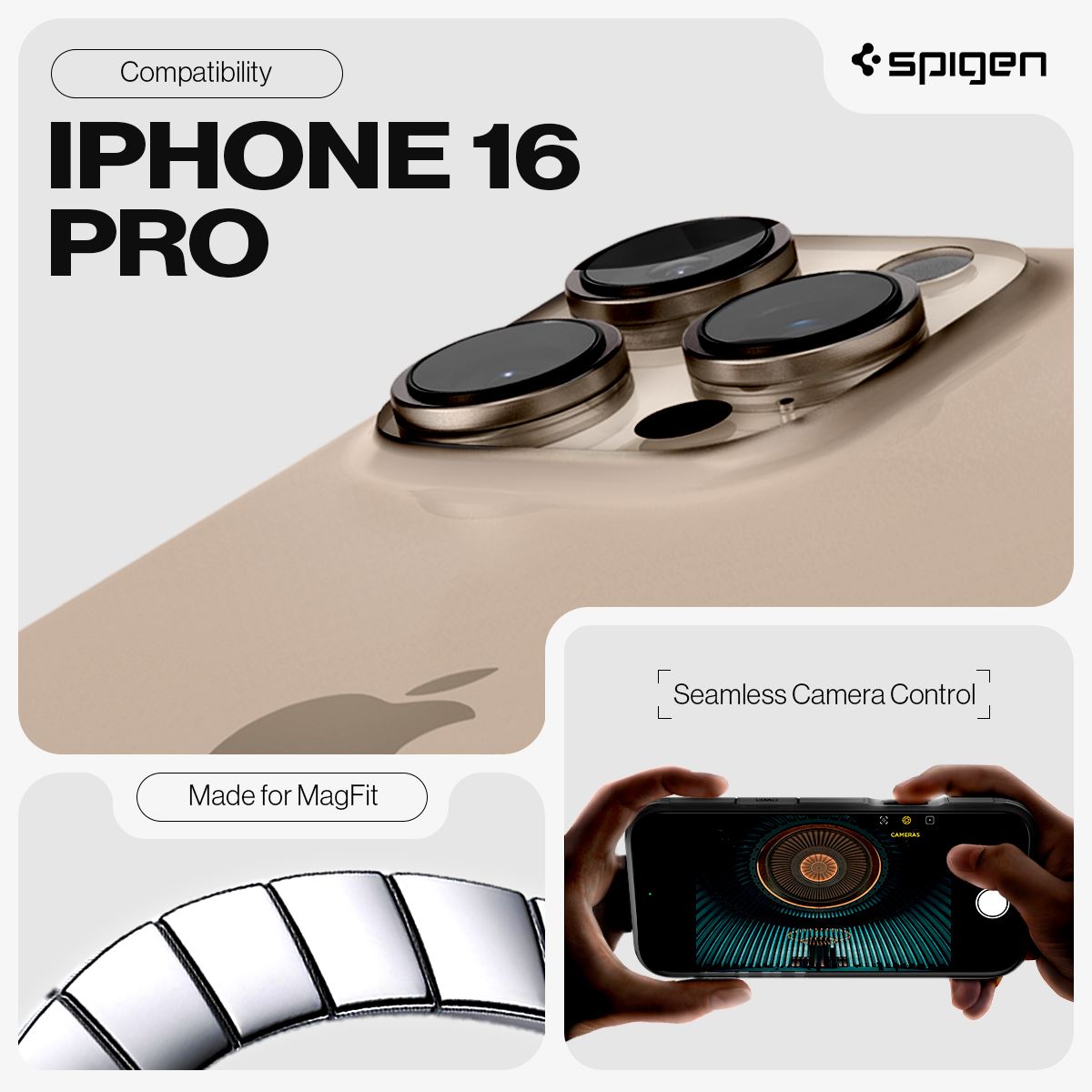 Spigen Tough Armor T MagSafe, frost black - iPhone 16 Pro (12)