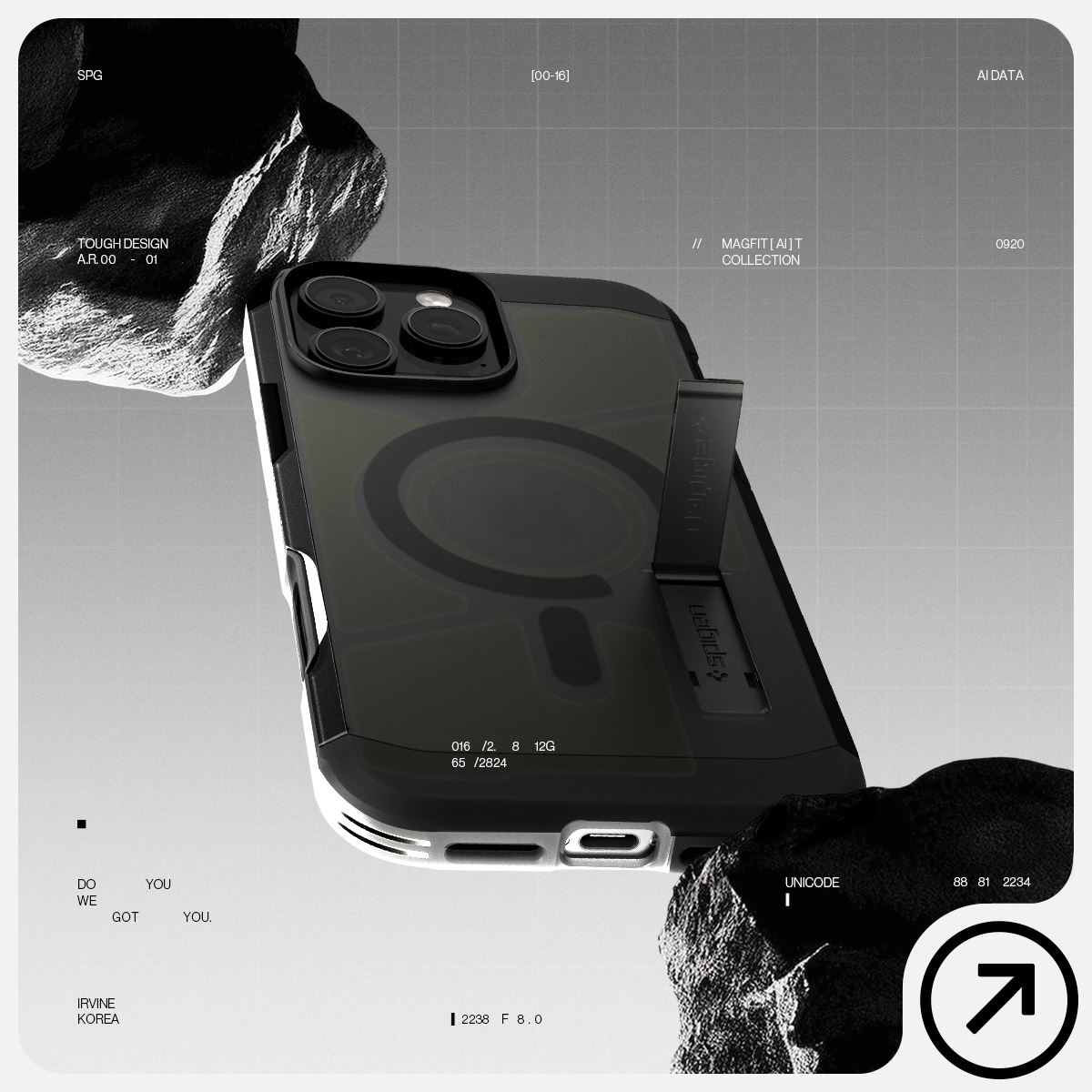 Spigen Tough Armor T MagSafe, frost black - iPhone 16 Pro (13)