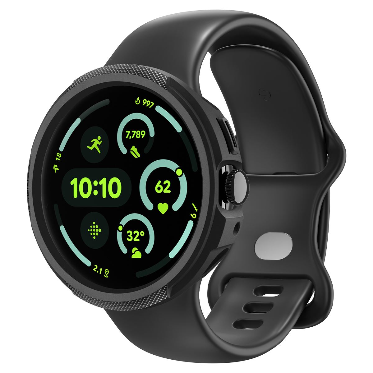 Spigen Liquid Air, matte black - Google Pixel Watch 4 41mm