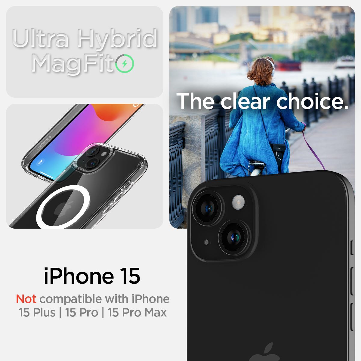 Spigen Ultra Hybrid MagSafe, white - iPhone 15 (9)