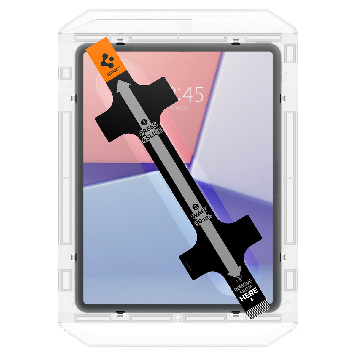 Spigen Glass tR EZ Fit 1 Pack - iPad Air 13" 2024/2025 (2)