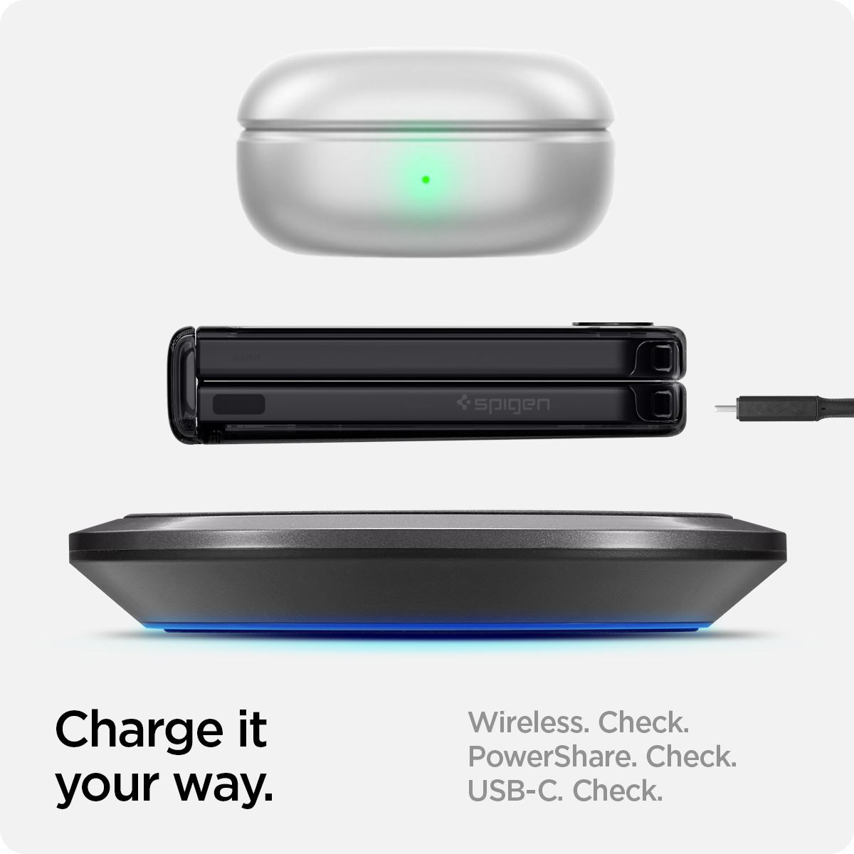 Spigen Ultra Hybrid Pro, zero one - Samsung Galaxy Z Flip6/7 FE (11)