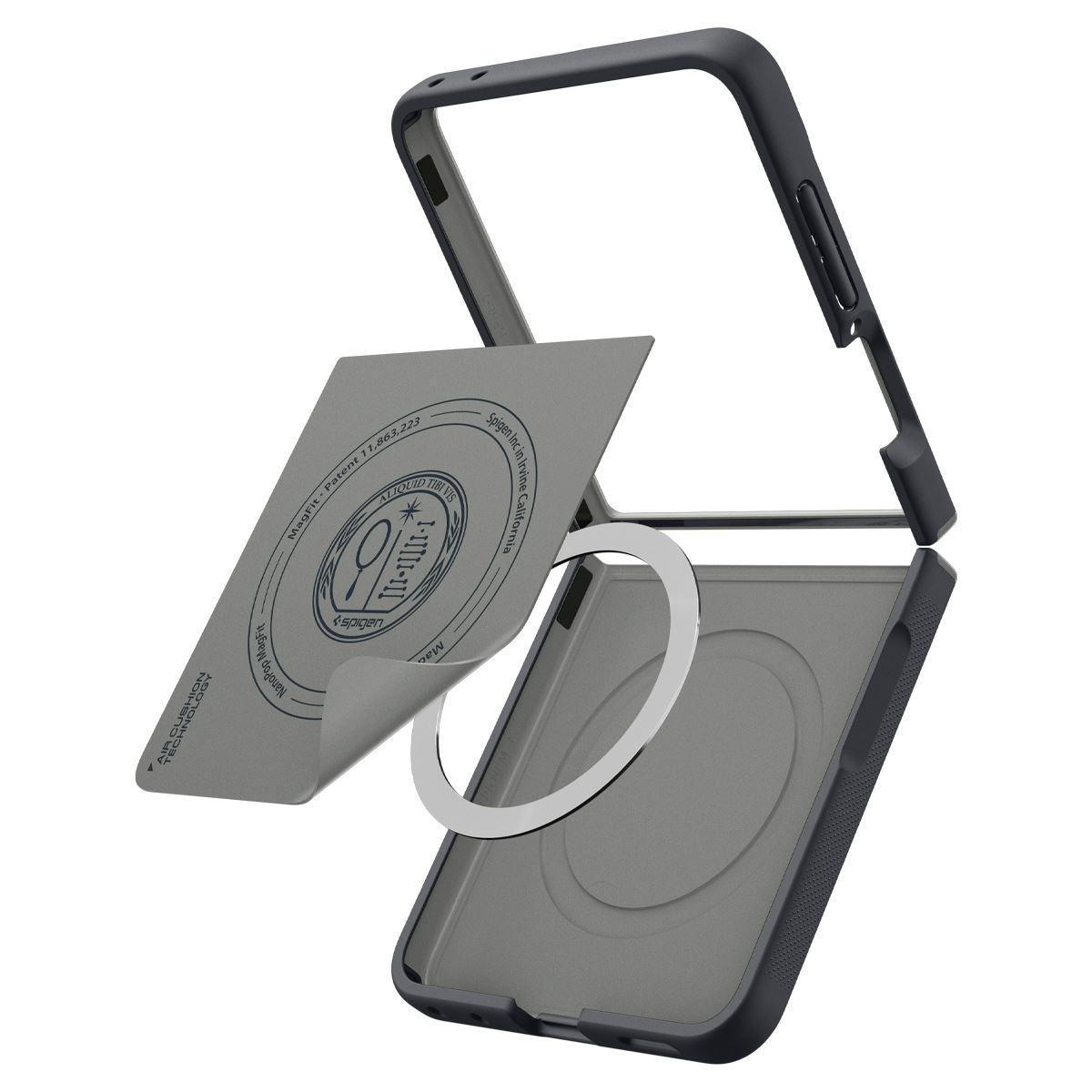 Spigen Nano Pop MagSafe, black sesame - Samsung Galaxy Z Flip8 (11)