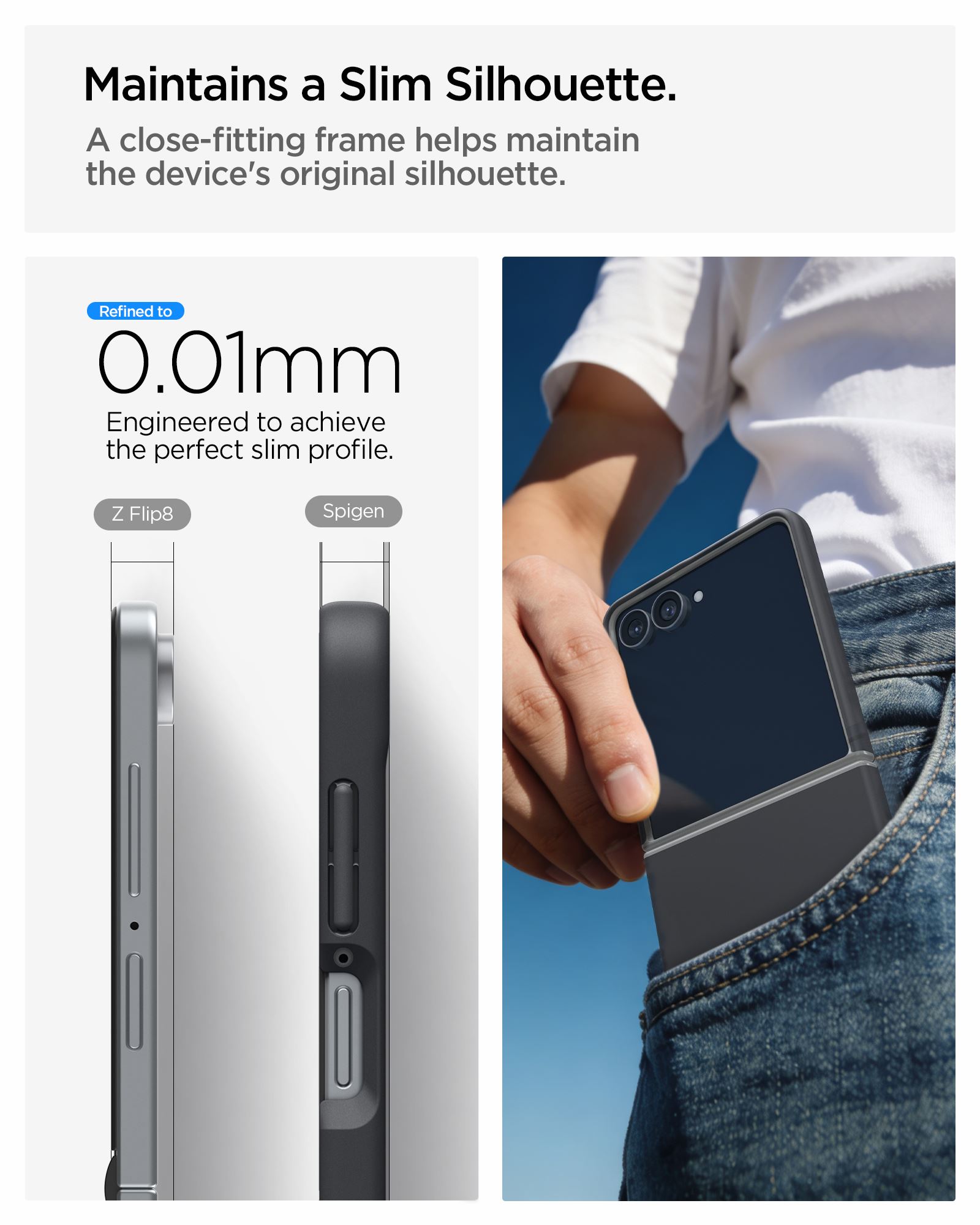 Spigen Nano Pop MagSafe, black sesame - Samsung Galaxy Z Flip8 (23)