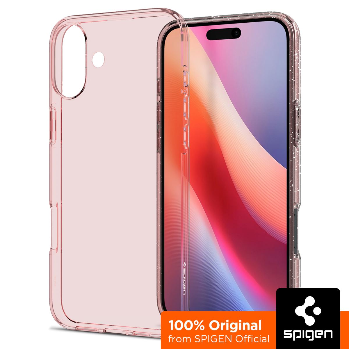 Spigen Liquid Crystal Glitter, Rose Quartz - iPhone 16 (5)